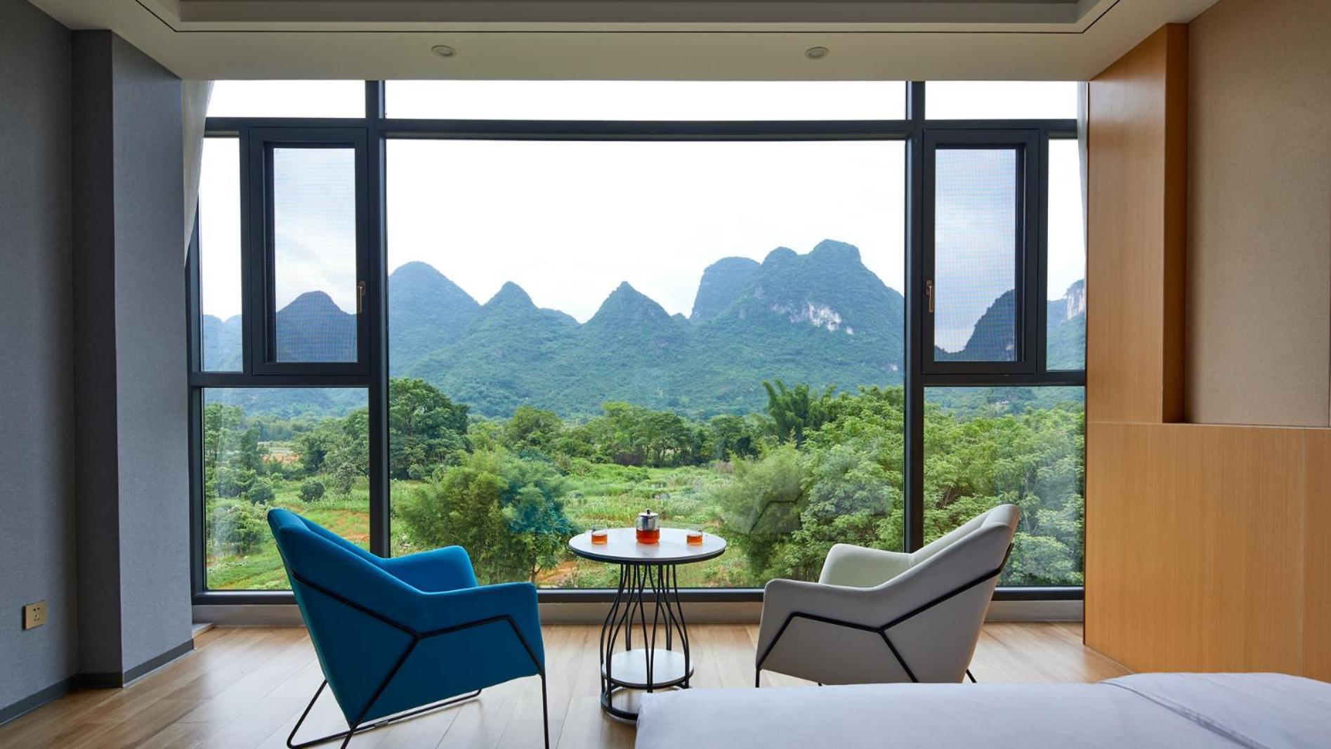 Yangshuo Fortune Lake Inn- One Way Free Pick Up From Airport Or Ts Over 3 Nights Eksteriør bilde