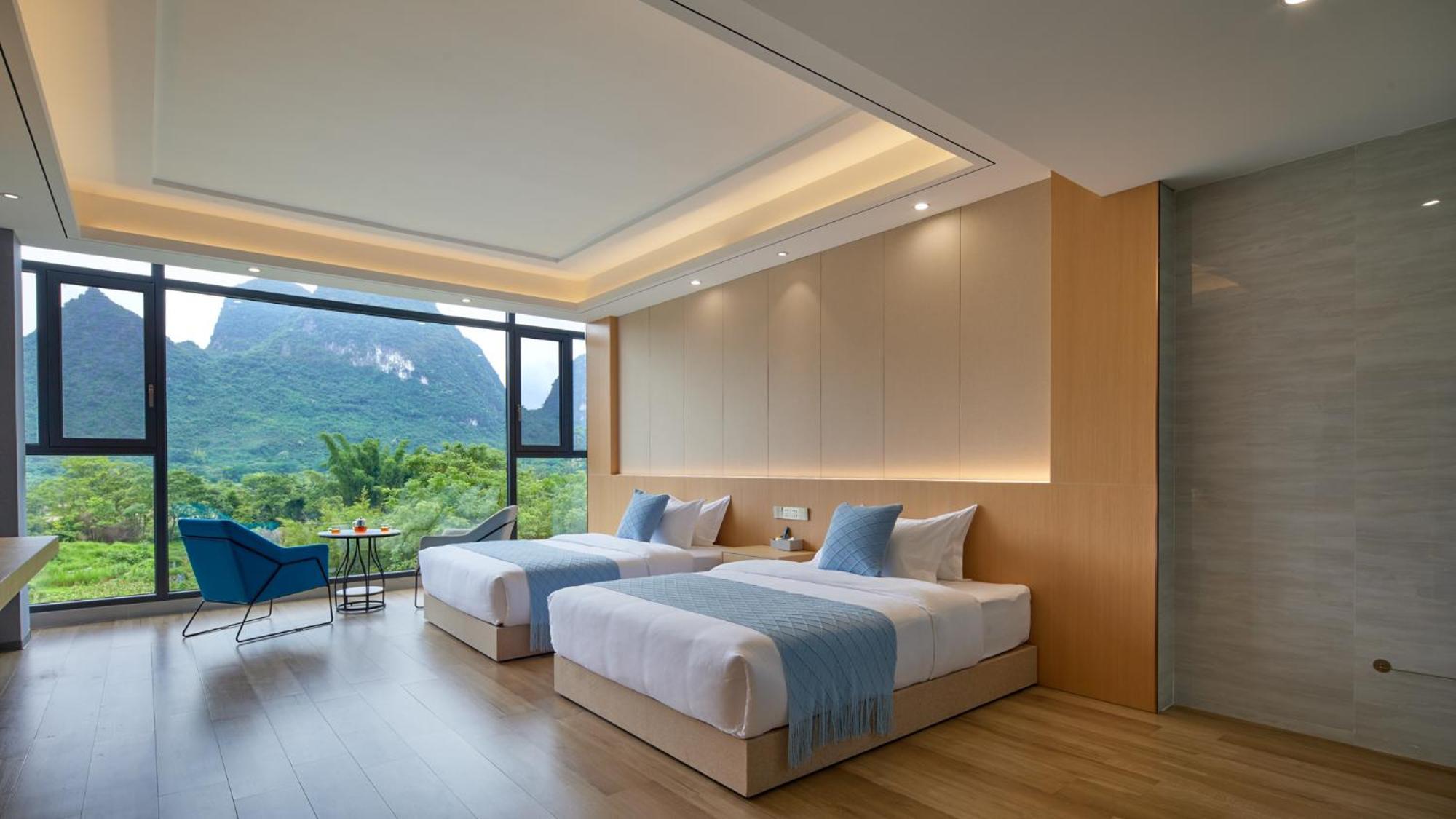Yangshuo Fortune Lake Inn- One Way Free Pick Up From Airport Or Ts Over 3 Nights Eksteriør bilde