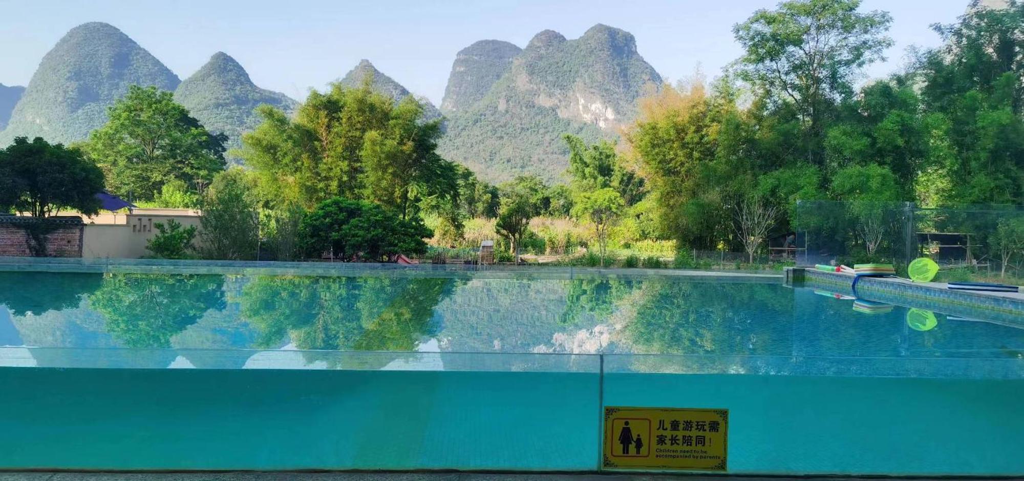 Yangshuo Fortune Lake Inn- One Way Free Pick Up From Airport Or Ts Over 3 Nights Eksteriør bilde